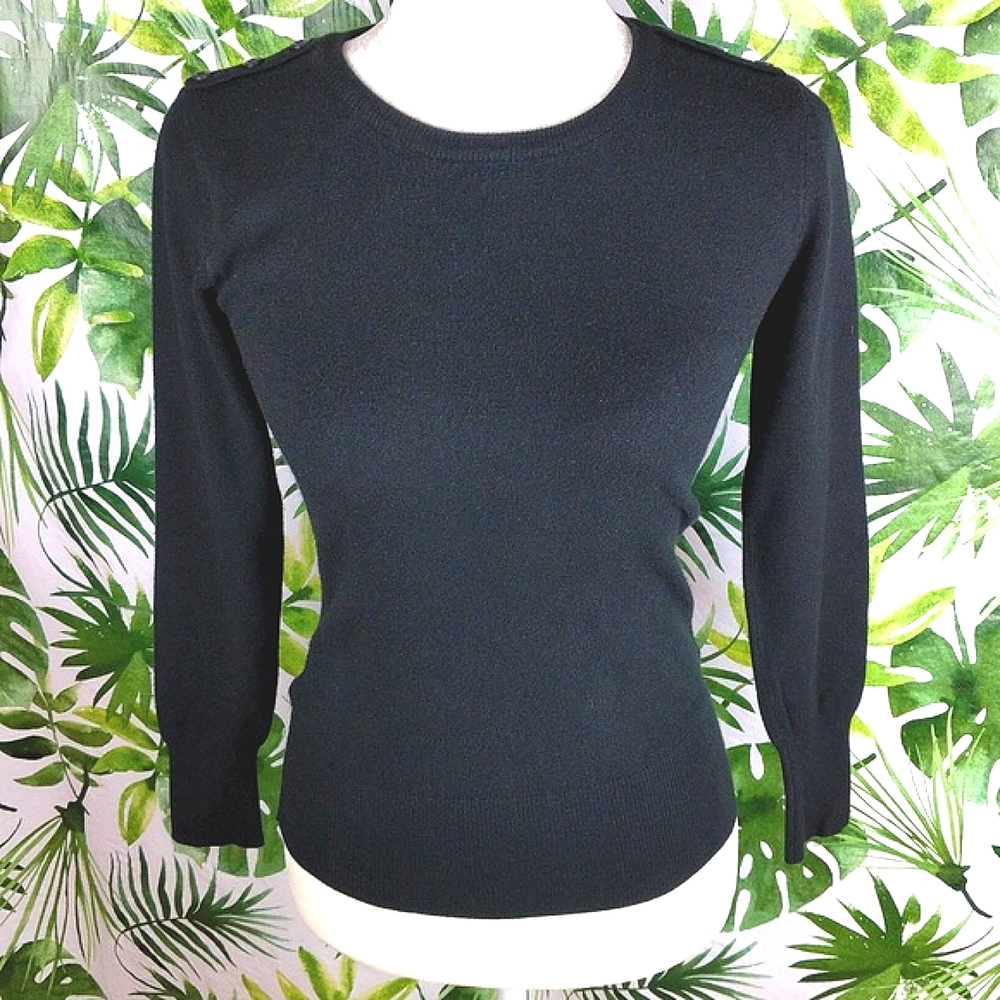 Forever 21 XXI Black Sweater (Size: Small)